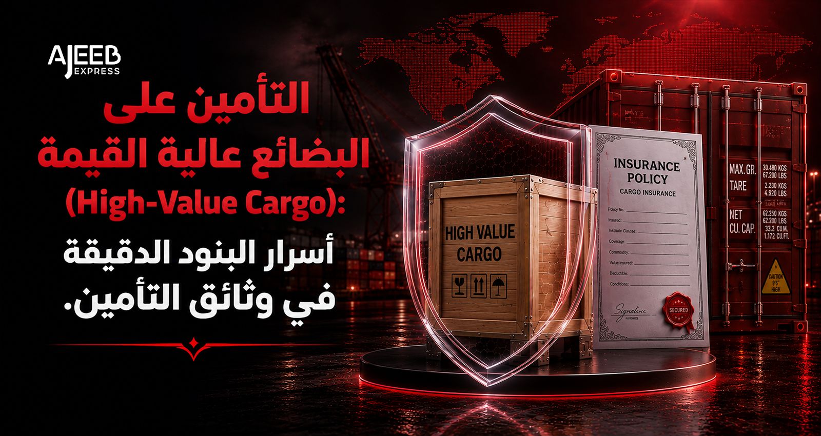 Blog التأمين على البضائع عالية القيمة وفهم بنود وثيقة تأمين الشحن قبل الاستيراد من الصين